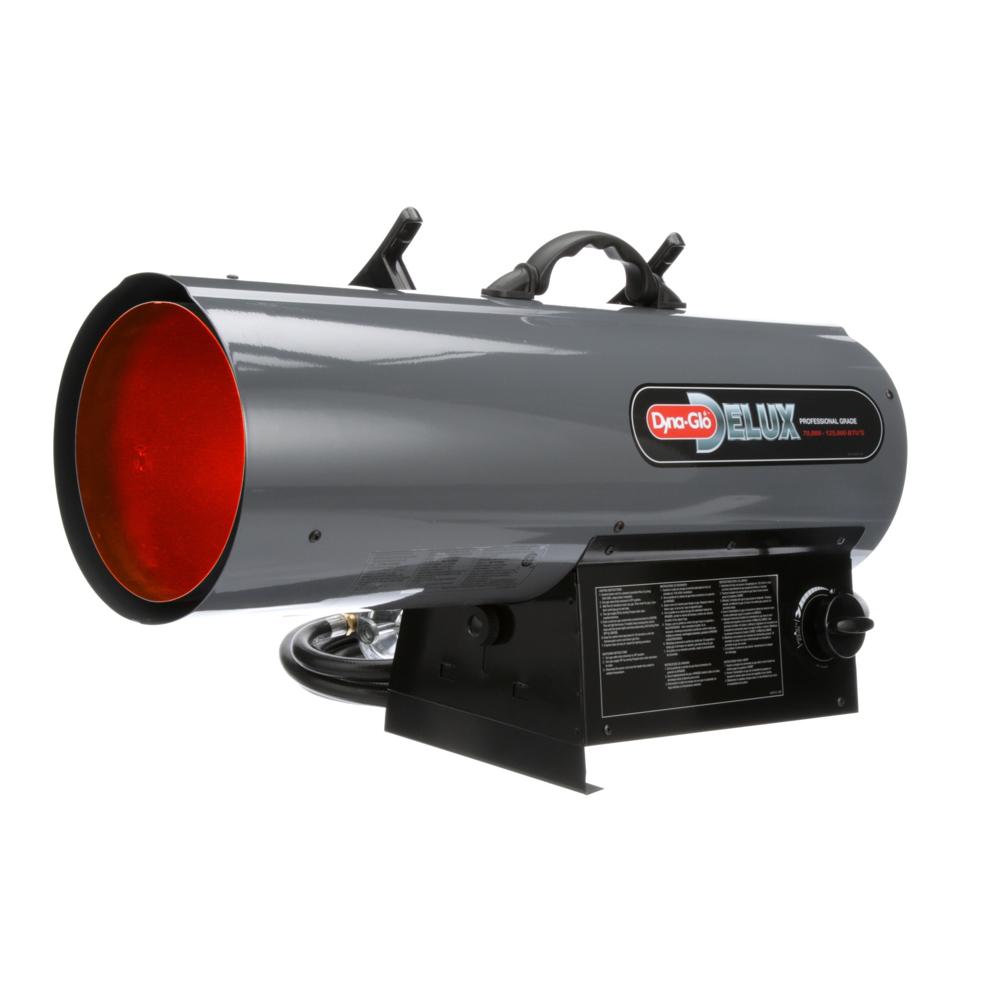 Dyna Glo Delux Portable Propane Forced Air Heater, 125,000 BTU, Model# RMC-FA125DGD